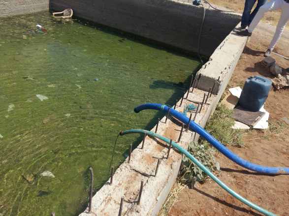 Authorities on Tuesday uncovered a suspected major water violation which diverted around 1,000 cubic metres of water daily from a main carrier to private farms and a villa in south Amman major water violation, which entailed diverting around 1,000 cubic metres of water daily from a main carrier to private farms and a villa in south Amman (Photo courtesy of the Ministry of Water and Irrigation)