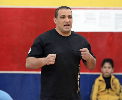 Retired Jordan wrestler Yahya Abu Tabeekh hopes to make an impact as a coach  (Photo courtesy of JOC Media Service)